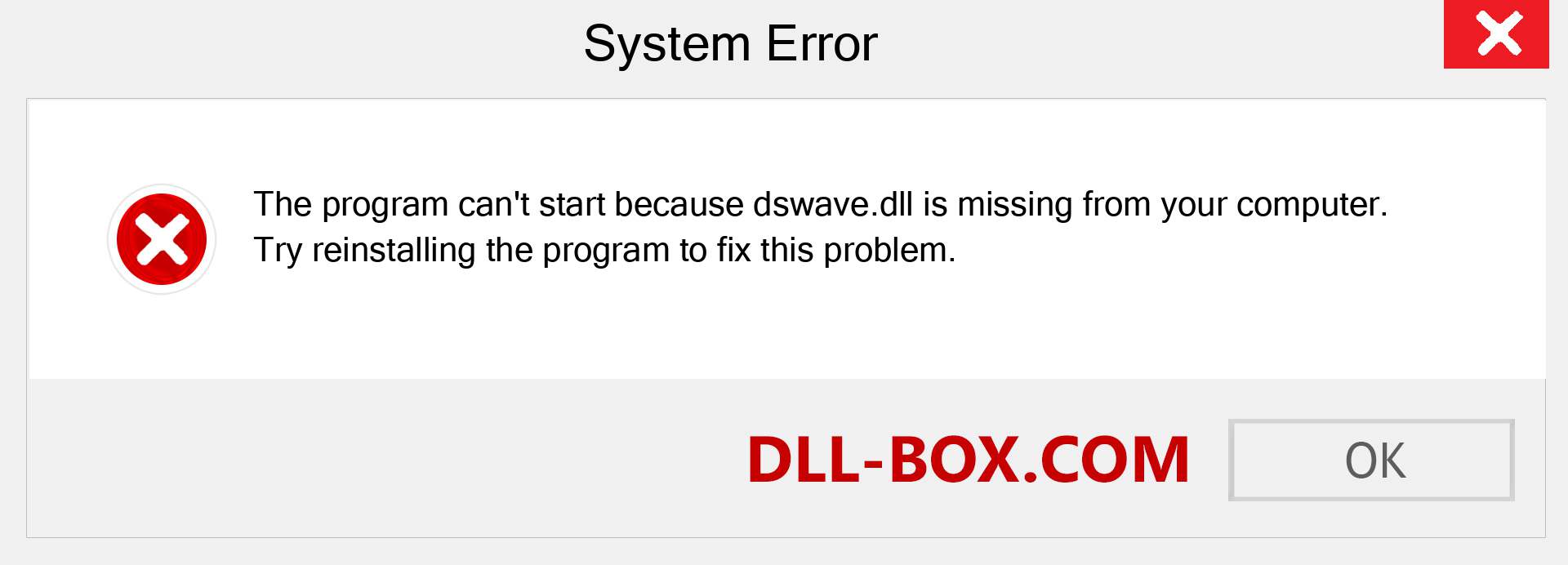  dswave.dll file is missing?. Download for Windows 7, 8, 10 - Fix  dswave dll Missing Error on Windows, photos, images